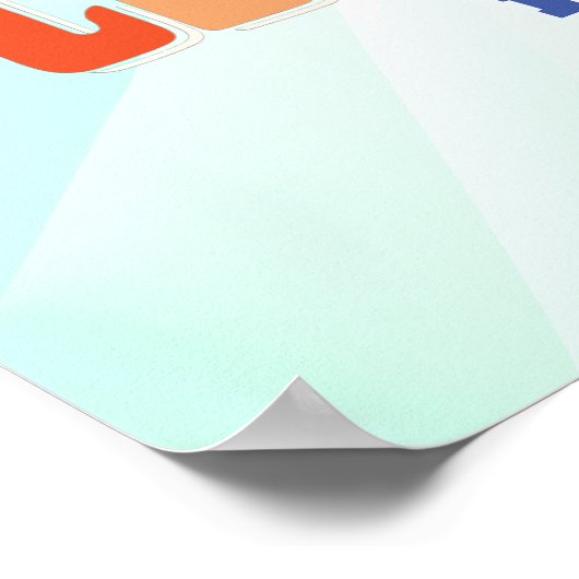 グラフィック学キュートな日はっきりした会 ポスター (角)