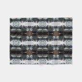 グラフィック手作り フリースブランケット (正面(横))