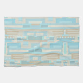 グラフィック抽象芸術沿岸の海 キッチンタオル (横)