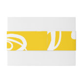 グラフィック書のデザイン招待状用帯 招待状ベリーバンド (裏面例)