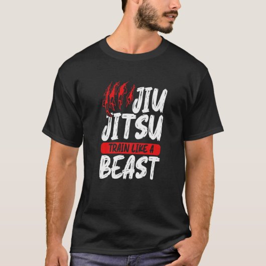 グラフィック柔術アパレル柔術Bのような列車 Tシャツ (正面)