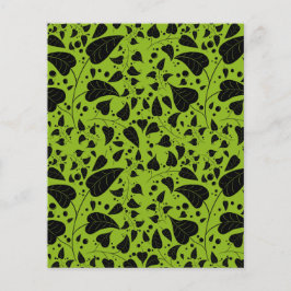 グラフィック植物の緑の黒いつる植物