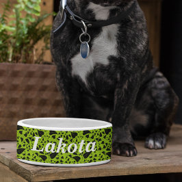 グラフィック植物の緑の黒いつる植物 ボウル