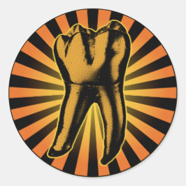 グラフィック歯のエンブレム ラウンドシール