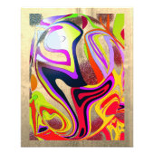 グラフィック波グローブ – メタル波 フォトプリント            (正面)