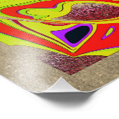 グラフィック波グローブ – メタル波 フォトプリント            (角)