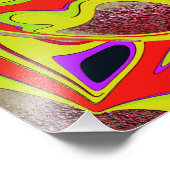 グラフィック波グローブ – メタル波 フォトプリント            (角)