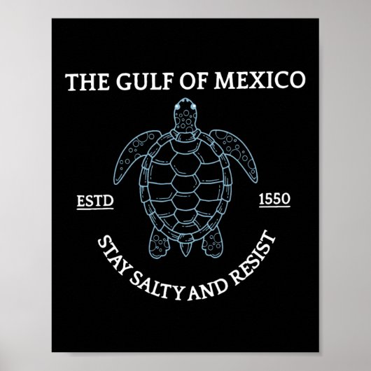 グラフィック海亀メキシコ湾Est 1550 ポスター (正面)