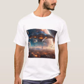 グラフィック溝のT型 Tシャツ (正面)