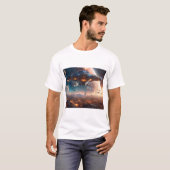 グラフィック溝のT型 Tシャツ (正面フル)