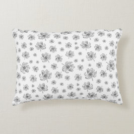 グラフィック牡丹。 アクセントクッション