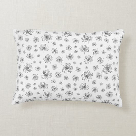 グラフィック牡丹。 アクセントクッション (裏面)