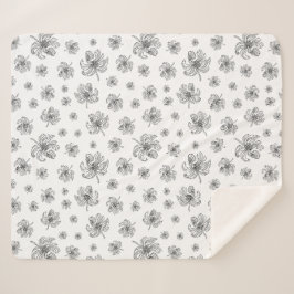 グラフィック牡丹。 シェルパブランケット