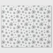 グラフィック牡丹。 ラッピングペーパー (フラット)