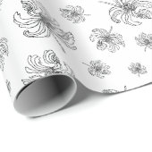 グラフィック牡丹。 ラッピングペーパー (ロールコーナー)