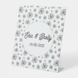 グラフィック牡丹。 台座サイン