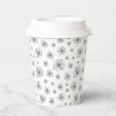 グラフィック牡丹。 紙コップ (裏面)