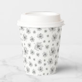 グラフィック牡丹。 紙コップ (正面)