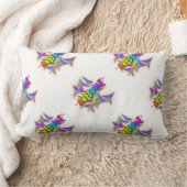 グラフィック素晴らしロゴ ランバークッション (ブランケット)