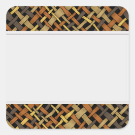 グラフィック素朴ス織りBurlapクリーンなラベル スクエアシール