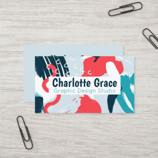 グラフィック絵を描デザインスプラパーソナライズされたス 名刺