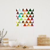 グラフィック絵を描三角形デザイン ポスター (キッチン)