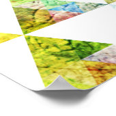 グラフィック絵を描三角形デザイン ポスター (角)