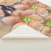 グラフィック花 シェルパブランケット (3/4)