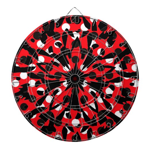 グラフィック花 ダーツボード (正面)