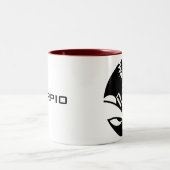 グラフィック蠍座スコーピオン ツートーンマグカップ (中央)