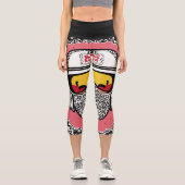 グラフィック調和:インスパイアニゴ・キース・ハリングBape F カプリレギンス (正面)