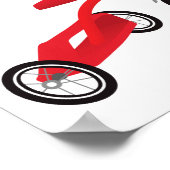 グラフィック赤三輪車 ポスター (角)