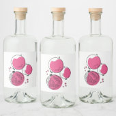 グラフィック顆粒。 リキュールボトルラベル (ボトル)