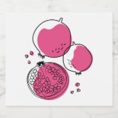 グラフィック顆粒。 リキュールボトルラベル (シングルラベル)