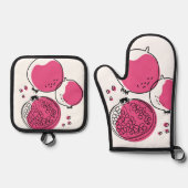 グラフィック顆粒。 鍋つかみ&鍋敷きセット (正面)