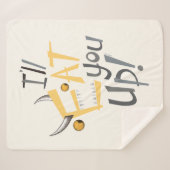 グラフィック食べスアップ シェルパブランケット (正面(横))