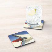 グラフィック: ひれおよびテールライトのクローズアップ コースター (右側)