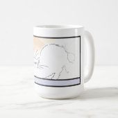 グラフィック・デザインの歴史のマグ: 新しい コーヒーマグカップ (正面右)