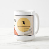 グラフィック・デザインの歴史のマグ: 構成主義 コーヒーマグカップ (正面右)