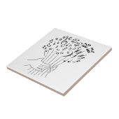 グラフィック・デザイン: 音符の花- タイル (側面)