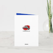 グラフィック・ノベルバー（ユダヤ教の）バル・ミツバーサンキュー・ノート サンキューカード (裏面)