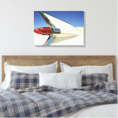 グラフィック：フィンのクローズアップとテールオン キャンバスプリント (インサイチュ (寝室))