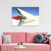 グラフィック：フィンのクローズアップとテールオン キャンバスプリント (インサイチュ (リビング))