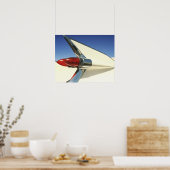 グラフィック：フィンのクローズアップとテールオン ポスター (キッチン)