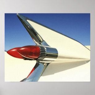 グラフィック：フィンのクローズアップとテールオン ポスター