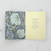 グラフィック フラワー アート & お好きなテキスト サンキューカード (内部)