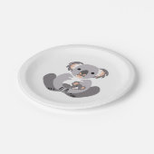 グラフィック – KOALA – オーストラリアの野生生物 – パーティー ペーパープレート (アングル)