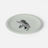 グラフィック – WARTY PIG – ワルトグ – 野生生物 – 自然 ペーパープレート (アングル)