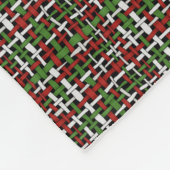 グラフィックBurlap織りストリングクリスマス フリースブランケット (角)