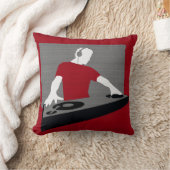 グラフィックDJターンテーブル枕 クッション (ブランケット)